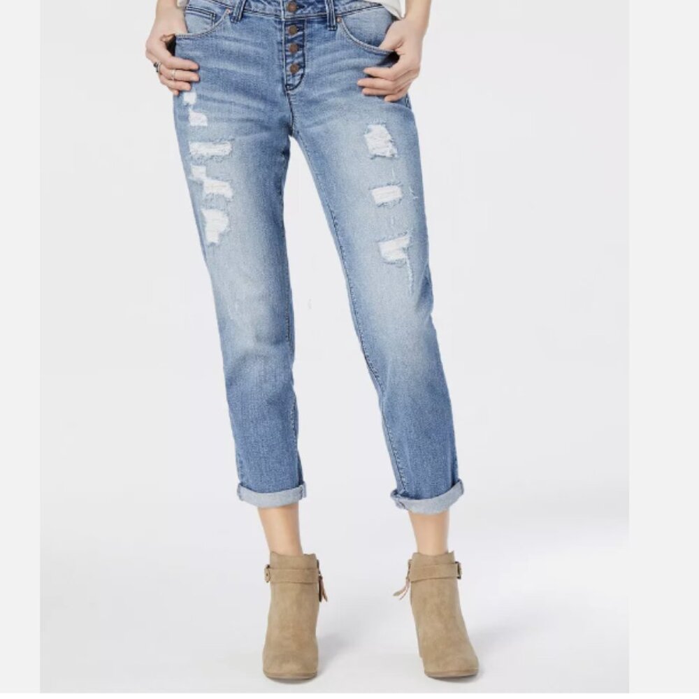 HOST PICK- BLACK DAISY JAMIE RELAXED BUTTON SKINNY JEANS/SIZE 5/27